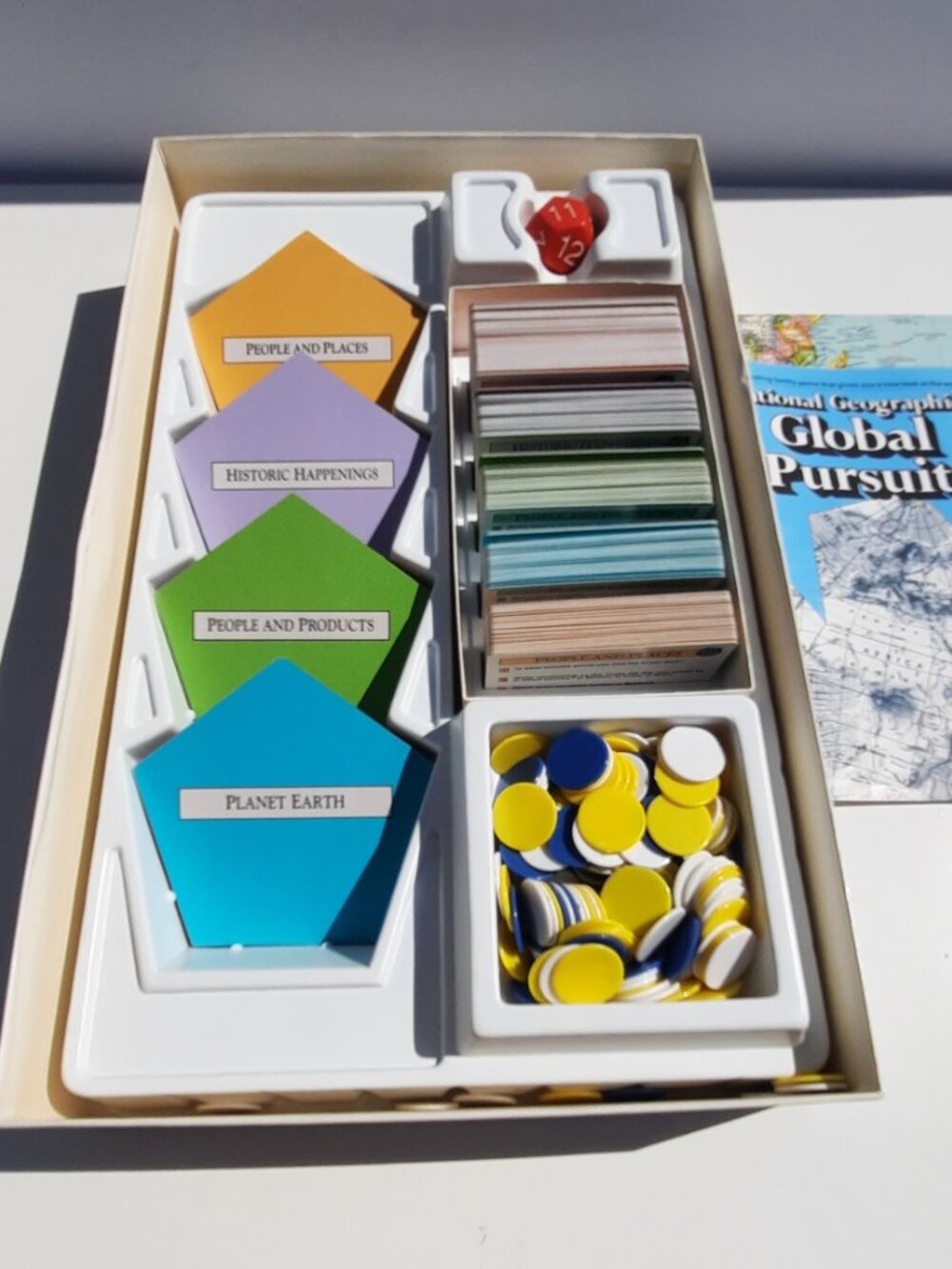 National Geographic Global Pursuit Board Game 1987 Complete Geography Trivia